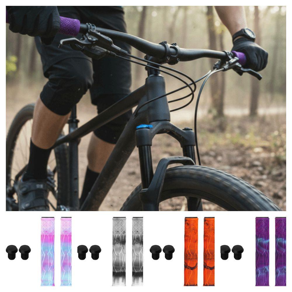 Anti Slip Rubber Bike Handlebar Grips Rubber Handle Cover Extended Bike Grips  Comfortable
