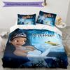3pcs Princess5 Cover Set - Personalized Name, HD Printed Bedding with 1 Cover and 2 Pillowcases - Perfect for Home Decor, Easy Care