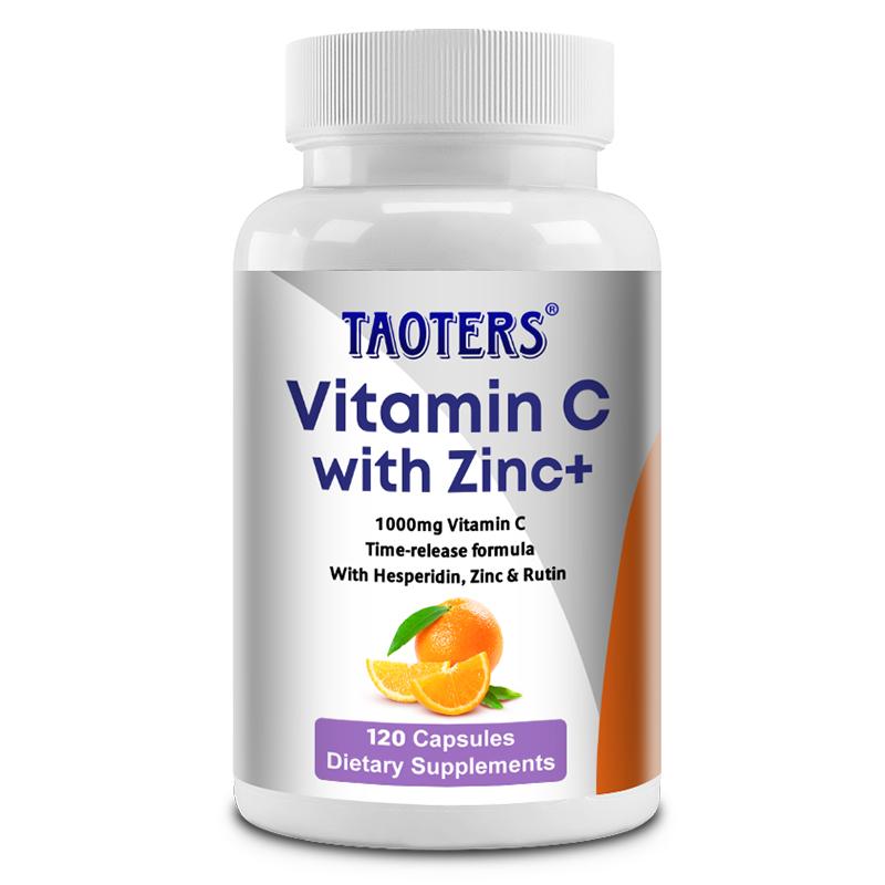 

Vitamin C 1000mg with Zinc 5mg per serving, 120 capsules 120 capsules