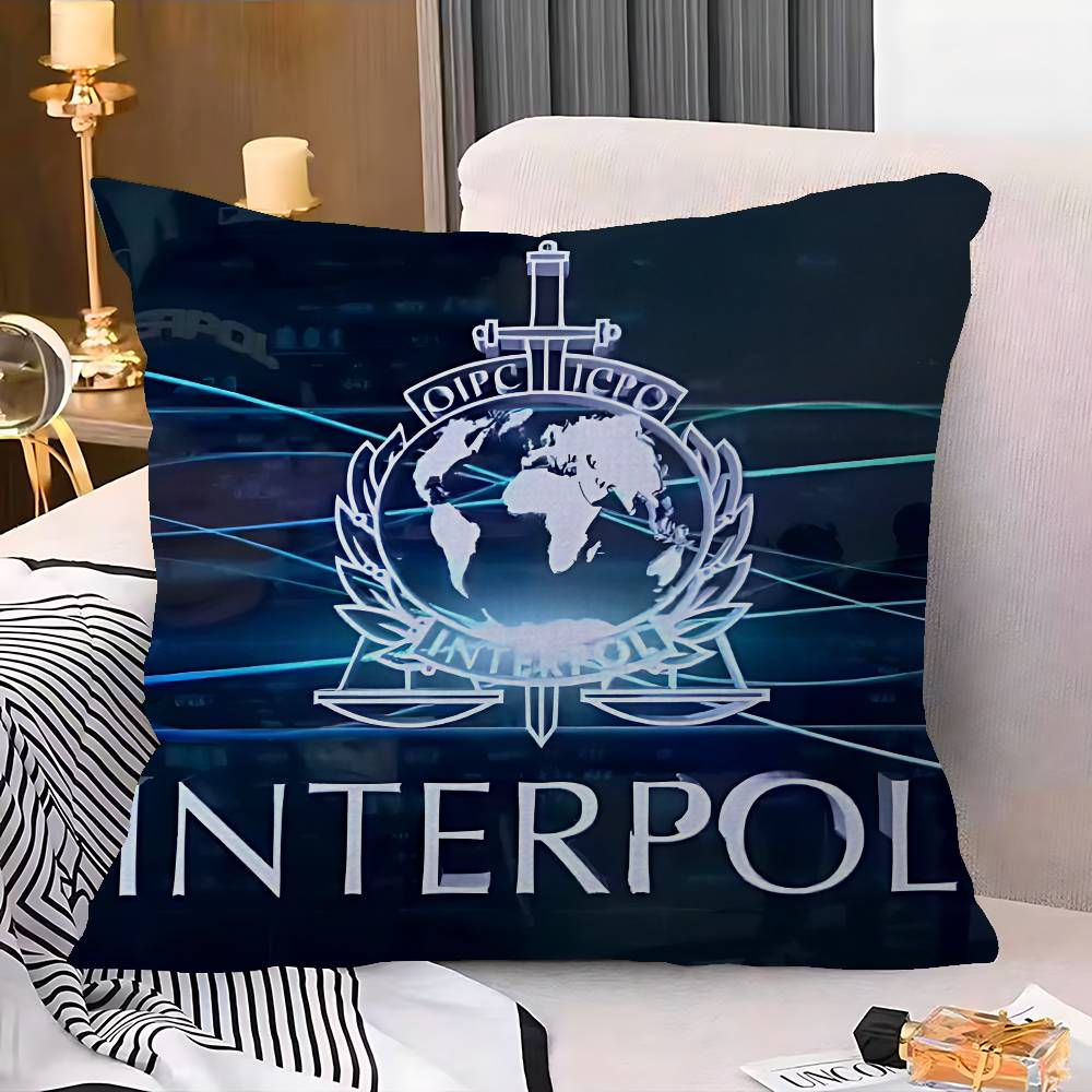 I-Interpols LOGO Pillowcase toon Gift Cushion Cover Bedroom Home Sofa Chair Seat Decor pillow case