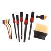 10Pcs Car Detailing Brush Set Car Wash Cleaning Brushes Auto Detailing Brushes Set For Car Seat Cleaning Car Engine Detailing Ki