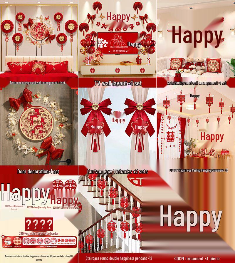 Komplett Bröllopsrumsinredningsset för Sovrum & Nytt Hus