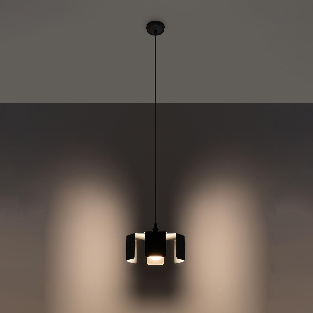 Lampa Wisząca Tulip 1 E27 Czarny Sollux Sl.0667
