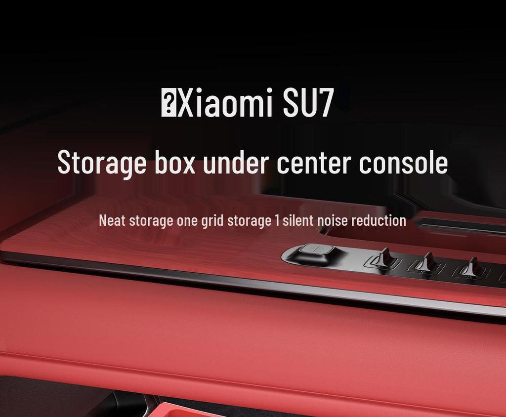 Xiaomi SU7 Center Console Double-Layer Storage Box for Car Armrest