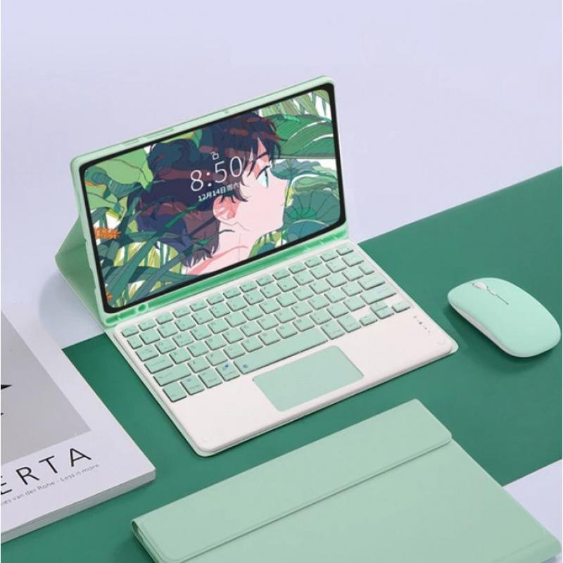Für Mi Pad 7 6 5 6s Pro Tastaturhülle Redmi Pad SE 11 Pro 12.1 11.2 12.4 Zoll Leder Flip Cover Touchpad mit Maus