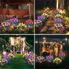 Waterproof Solar Azalea Garden Decor with Always-on & Flashing Modes