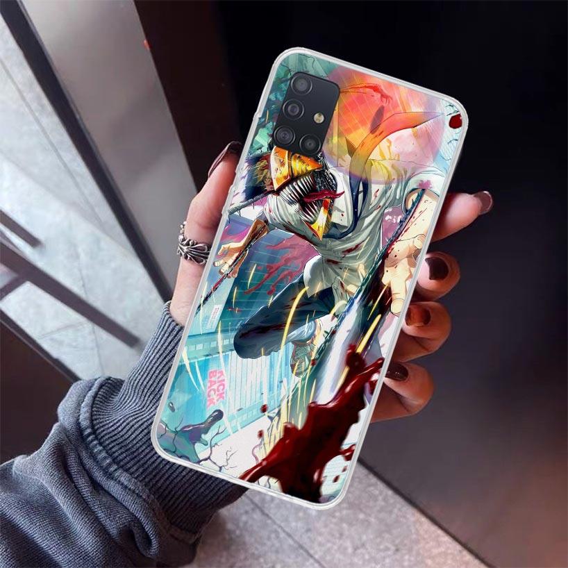 C-Chainsaw Mans Denji Phone Case For Samsung Galaxy A12 A52S A42 A32 A22 A51 A50 Note 20 Ultra 10 S10 Plus A71 A70 A31 A30 A10S