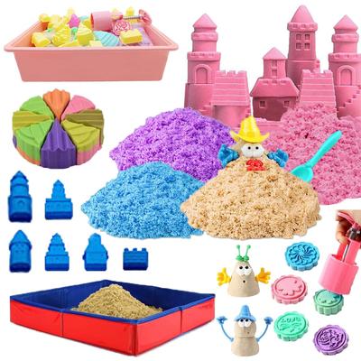 Funk Doggie Sand Toy, 2.0kg, Kids' Indoor Sand Play Set, Sand and Clay Storage Box, Foldable Pool, Birthday Gift for Boys and Girls, Indoor Sandbox
