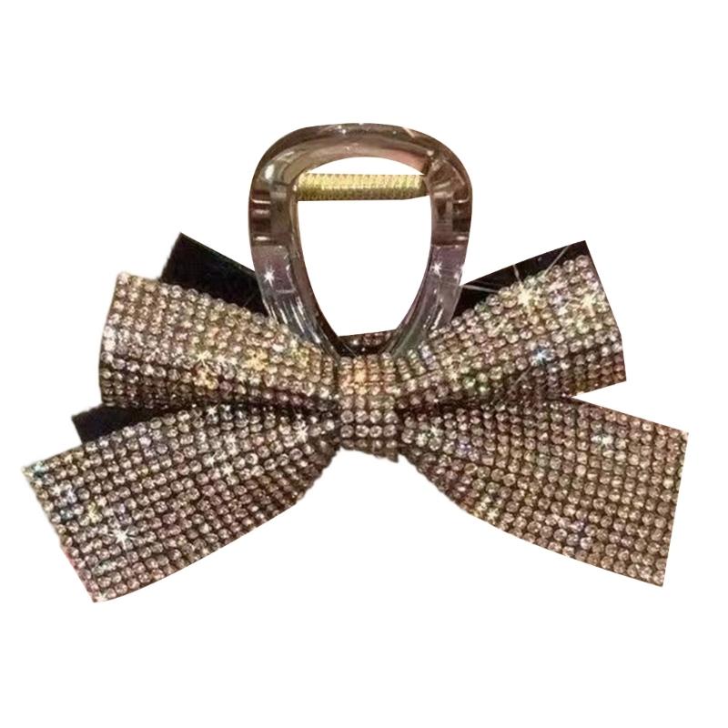 Sparkly Brogue Hair Clip For Women Girls Elegant Without Slip Acrylic Barrettes For Parties Weddings Everyday Use