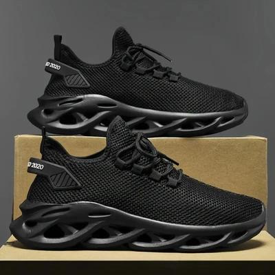 Scarpe da Ginnastica da Corsa Sportive da Uomo Nere Scarpe da Jogging Scarpe Sportive Casual Marroni Outdoor Rete Traspirante Leggere Ammortizzanti Tennis
