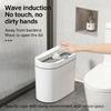 Trash Can Space Saving Wall Mount Trash Can Sensor Automatic Quiet Lid for Homes Kitchen Bathroom