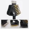 Copper Wire Bristles BBQ Cleaning Brush 3in1 Barbecue Cleaner Cleaning Brush  Outdoor Bbq