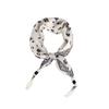 Silk scarf new literary scarf shawl cashew flower headband versatile multi-purpose pearl triangle scarf waist tie