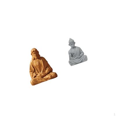 Sacred Heart Jesus Buddha Monkey Figurine Collectible Statue for Hallway Bedroom Office Desk