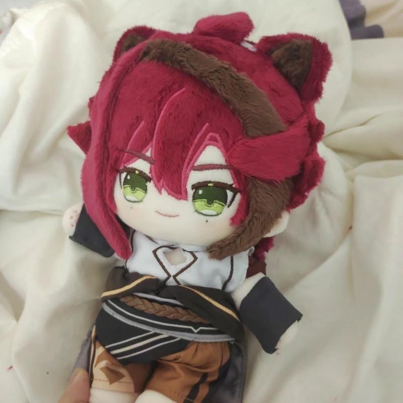 20CM Genshin Impact Shikanoin Heizou Baumwollpuppe Mädchen Plüschtiere Student Plüschpuppe Entzückende Köstlichkeit Pelzige Ohren Weihnachtsgeschenk