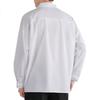 VANCAMEL Langarmhemd für Herren, Lockeres Freizeit-Oberteil für Herren, einfarbige Kleidung im koreanischen Stil, Schwarz, 2XL