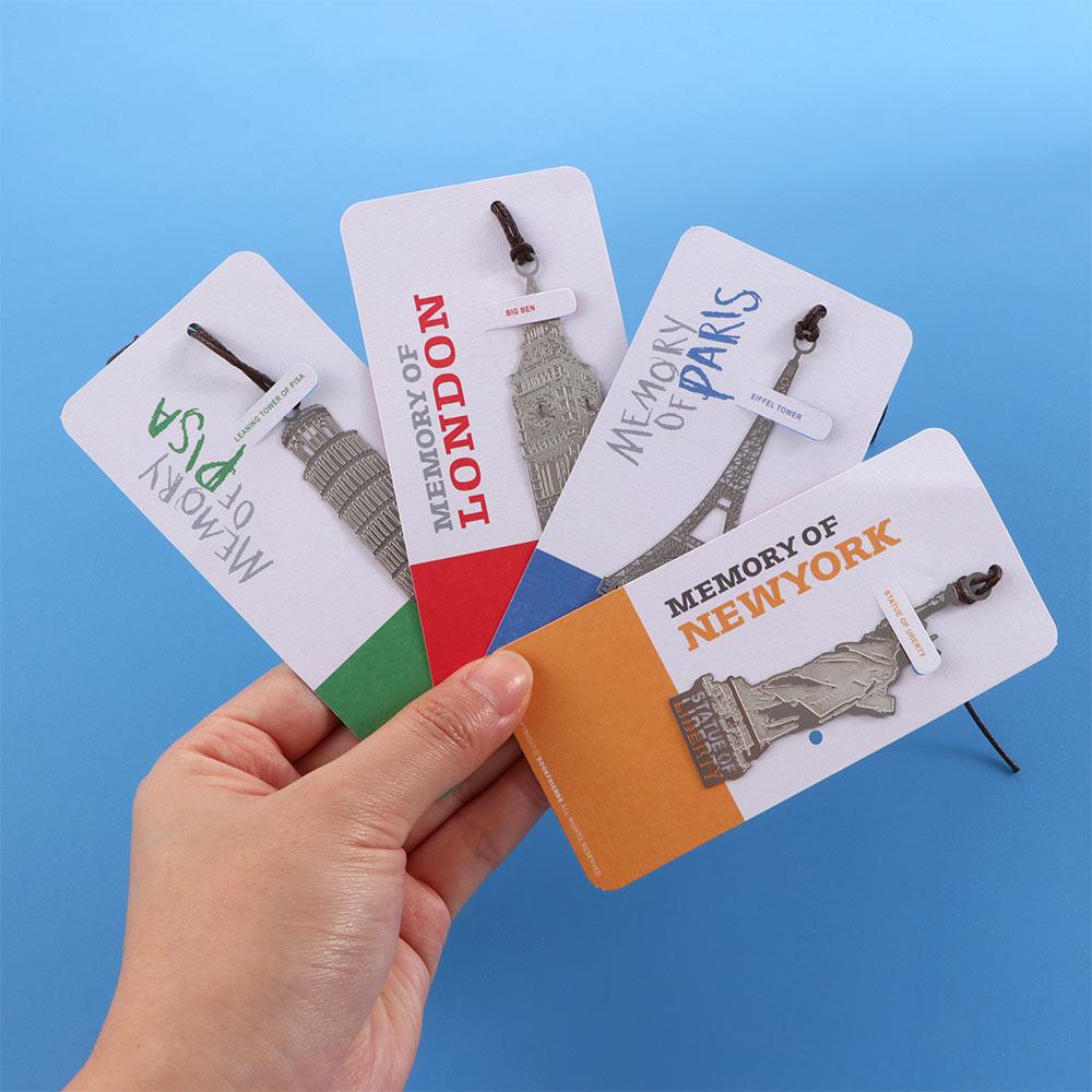 Clips Modeling Building Book Mark Metal European Bookmark Big Ben Bookmark Eiffel Tower Mark Page