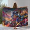 Retro Z-Zelda Cartoon Link Games Flannel Blanket,Ultra Soft Warm Plush Throw for Home Bedroom Bed Sofa Cover Camping Picnic Kid
