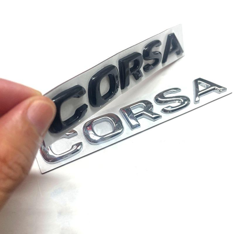 Nuovissimo Emblema Logo Lettere ABS OPEL COSRA Adesivi per Auto Badge per Paraurti Posteriore Coda Bagagliaio Auto Styling Accessori Auto Per Opel Corsa