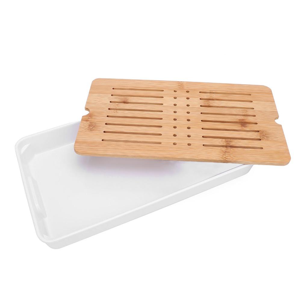 Bambusoideae Material Tea Serving Tray Water Storage Drainage Kung Fu Tea Tray For Bar Counter