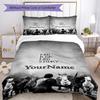 Ilustraciones Góticas Personaliza tu nombre Juego de Ropa de Cama Transpirable Funda Nórdica con Fundas de Almohada Decoración del Hogar Regalo de Cumpleaños