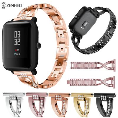 Watchband 20mm 22mm Rhinestone Strap For Huami Amazfit Bip Lite GTS GTR 4//3/2 Smart Watch Band for Samsung Galaxy Watch 42mm 46mm