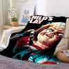 Chucky Child's Play Horror Movie Print Flannel Blanket Cozy Warm Throw Bedroom Sofa Birthday Present Indoor Home Holiday Decor