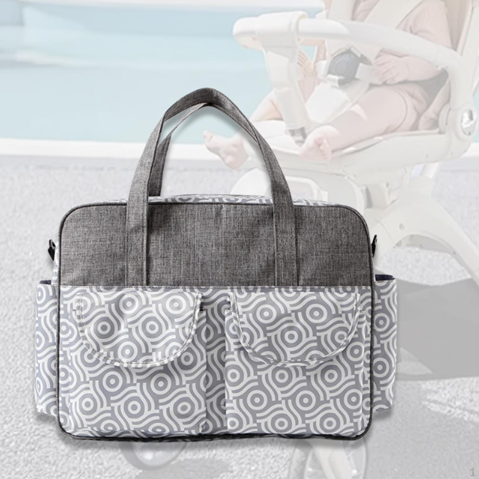 

Дитяча сумка для підгузників Tote Shower Пелюшки для новонароджених Подорожі для іграшок Закуски waves pattern