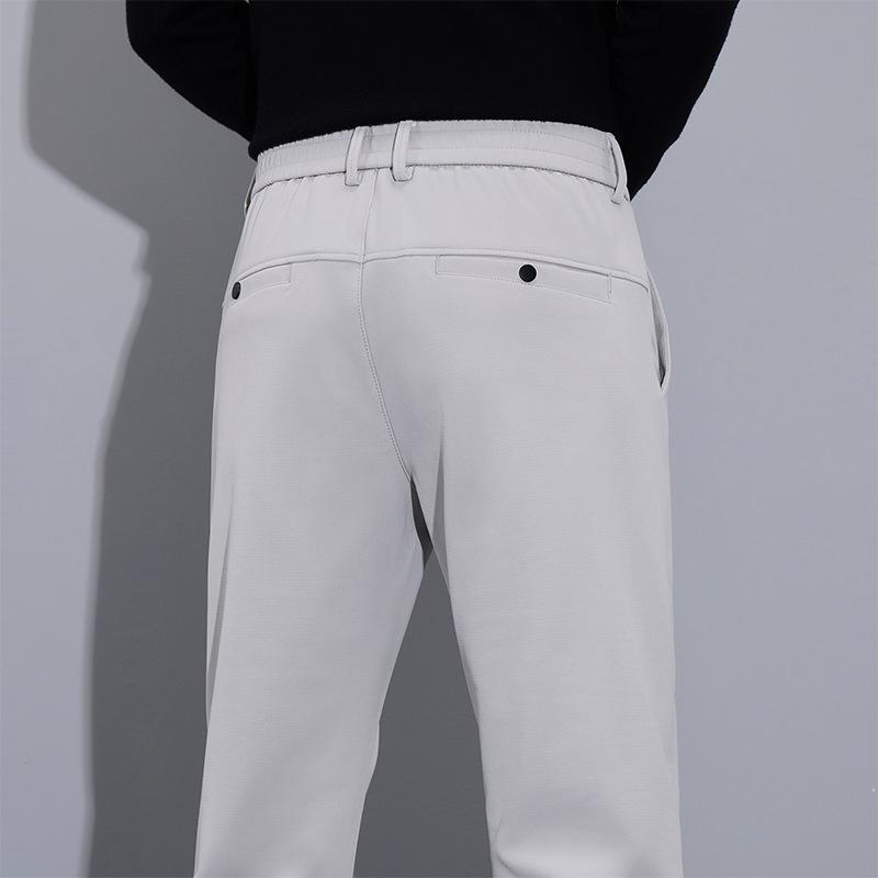 Casual Trousers for Men Straight Trousers Slim Business Stretch Pants