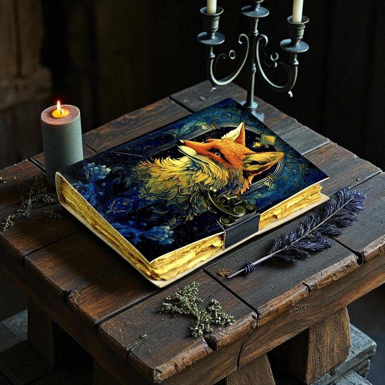 Dziennik ze skóry lisa: Stary Grimuar Księga Cieni z Zamkiem