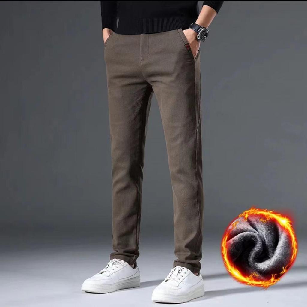 2025 Spring Men's Slim-Fit Casual Straight Pants - Versatile Light Business Trousers with Stretch