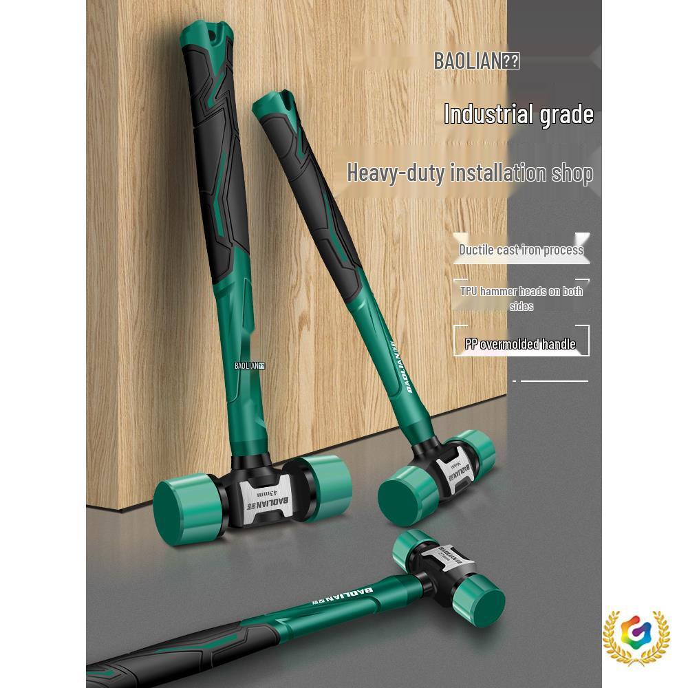 Obkladačské kladivo s gumovou hlavou a pevnou plastovou hlavou