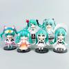 Caja ciega Hatsune Miku Qu Yunshang serie Linda figura de Anime muñeca elemento cuadrático Pvc modelo Figuri