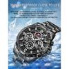 Luxury Watches For Men Chronograph Stainless Steel Man Wristwatch Waterproof Luminous Sport Military Men's Quartz Watch