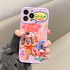 Funny Girl Cute Dog Bear Wave Line Case For Iphone 14 Pro Max 13 11 12 14 Plus Soft Shockproof Phone Cover Shell Capa