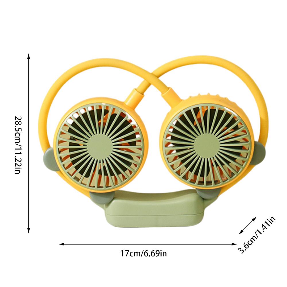 Neck Air Conditioner 2 Speeds Adjustable USB Rechargeable Personal Fan Folding Neck Cooling Fan USB Rechargeable Personal Fan