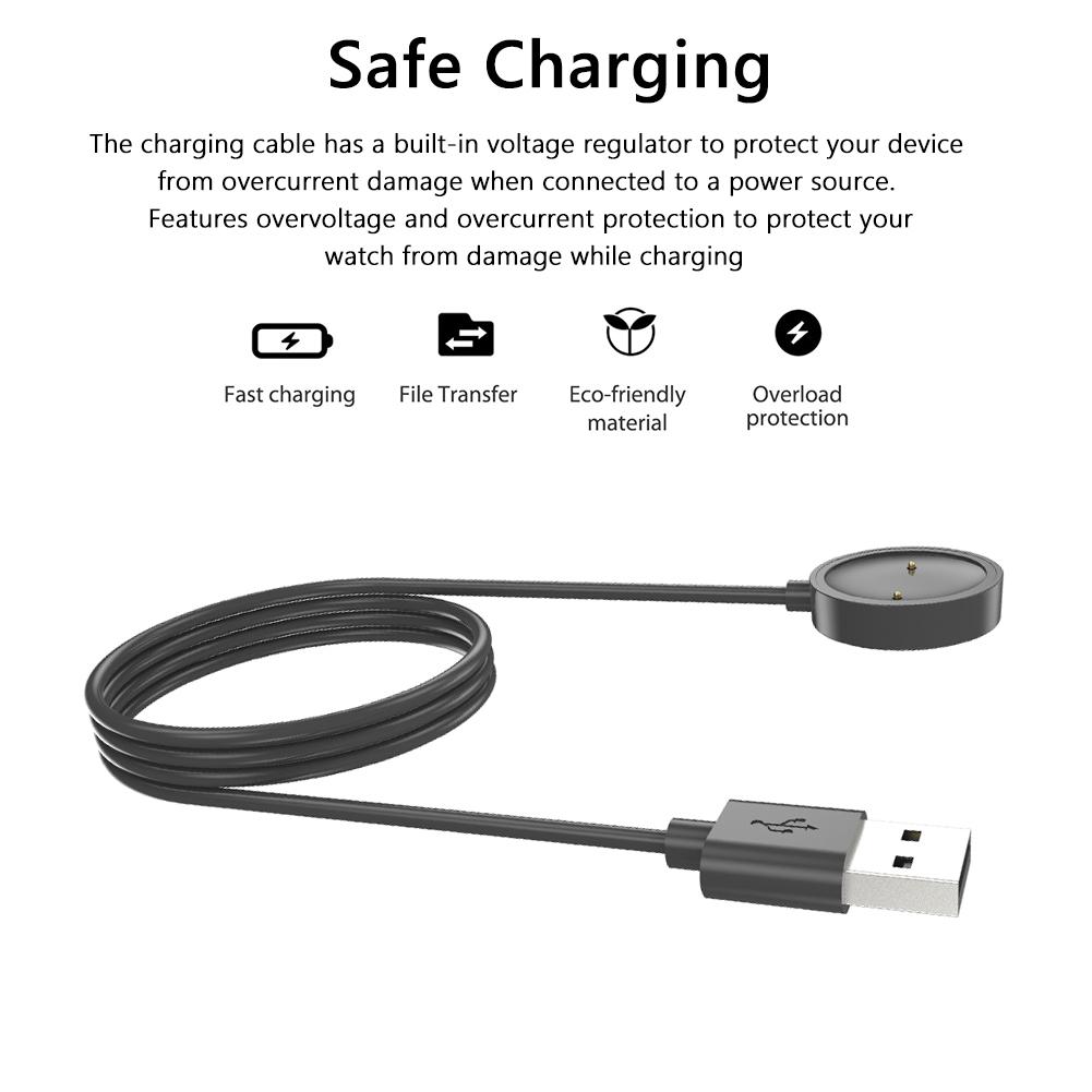 Smartwatch Charging Wire Magnetic Charger Dock Cord Replacement Fast Charging Cable Base Accessories for Mibro A1 Smartwatch