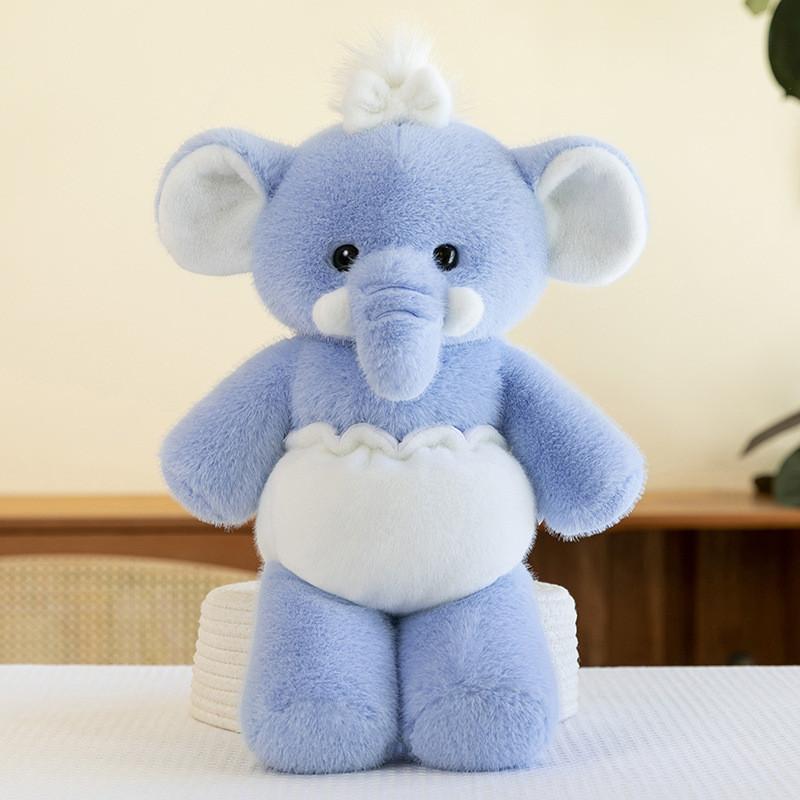 Adorable Plush Fox Elephant Doll Cozy Stuffed Toy Creative Soft Animal Gift 45cm 60cm