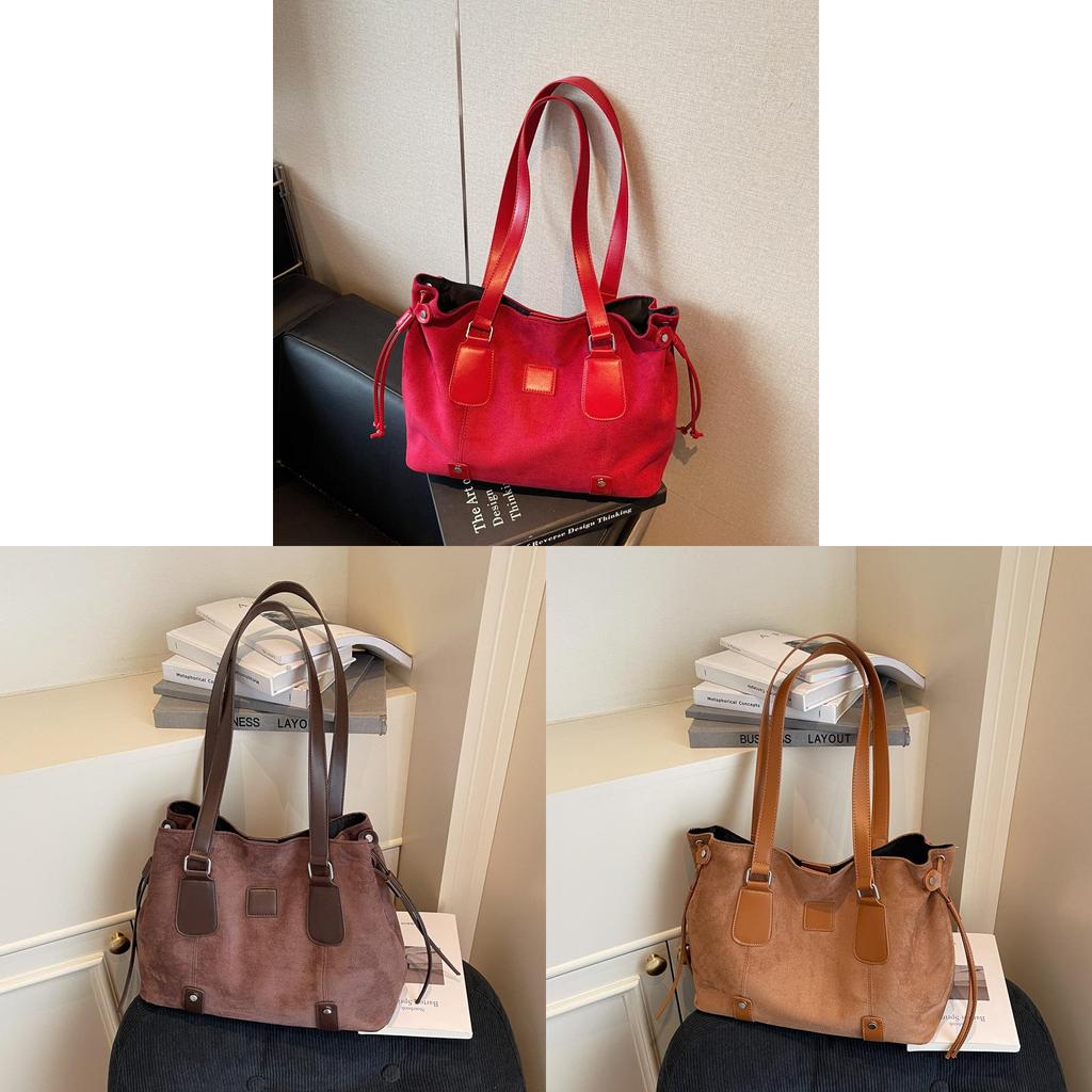 Pu Leather Tote Bag For Women With Zipper Closure And Inner Pouch For Daily Use