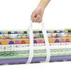 Gift Wrap Roll Bag Clear Wrapping Paper Storage Bag Holiday Wrap Organizer Tote with Handles
