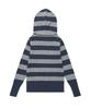CAVISH W U Neck Striped Star Knit Hoodie Navy(Cv2Fffk601A)
