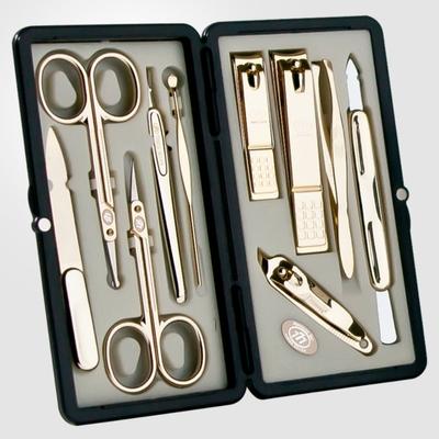 777 Three Seven Gold Nagelknipser 10-teiliges Beauty-Set TS-2100G Made in Korea