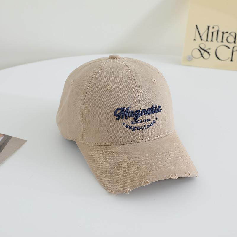 Korean Cute Big Head Sieve Baseball Hat for Men and Women Same Korean Style Fashion Soft Top Couple Baseball Cap Showing Small Face