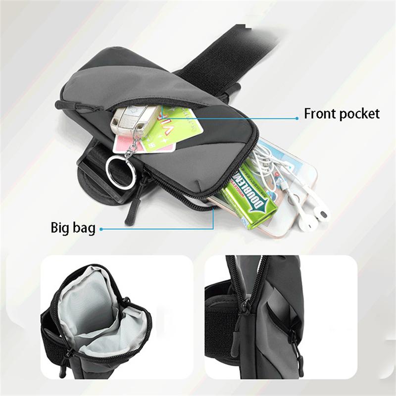 Arm Bag Sports Mobile Phone Case Breathable Waterproof Running Holder Jogging Gym Armband for Xiaomi Huawei iphone 14 15 pro Max 6