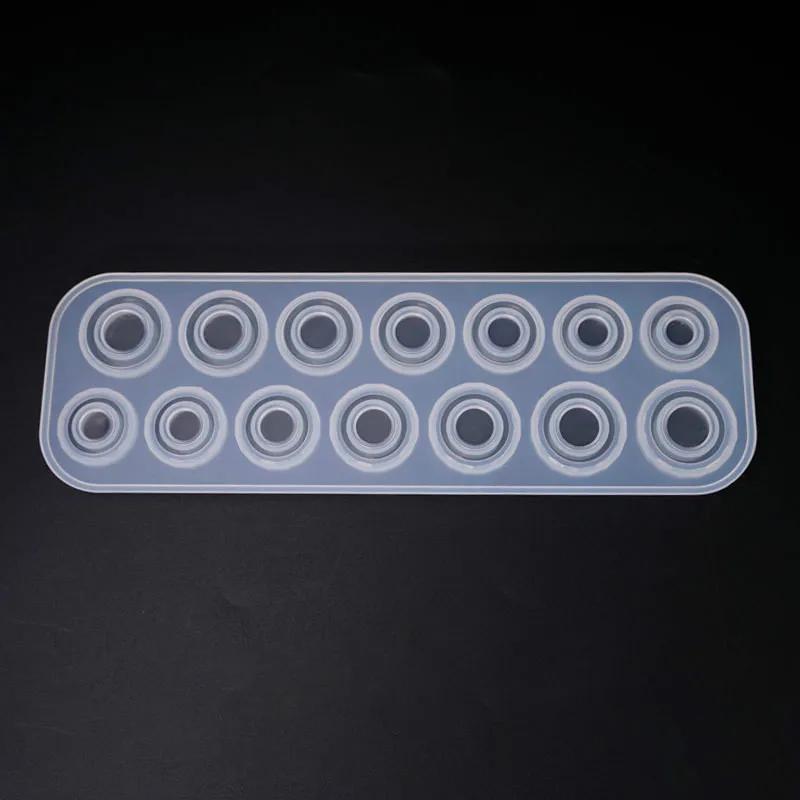 14 Hole Rings Mold Collection Handmade DIY Making Ring Jewelry Silicone Mold Crystal Epoxy Mould Epoxy Resin for Jewelry Making
