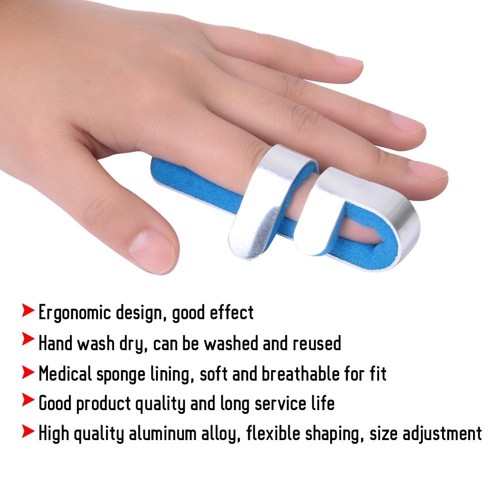 Aluminium Alloy Finger Protector Correction Fixed Splint Brace Finger Support Sleeve S