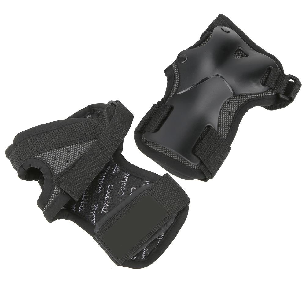 2Pcs Breathable Hand Wrist Protector Nylon Plastic for Roller Skating Skiing SnowboardingM