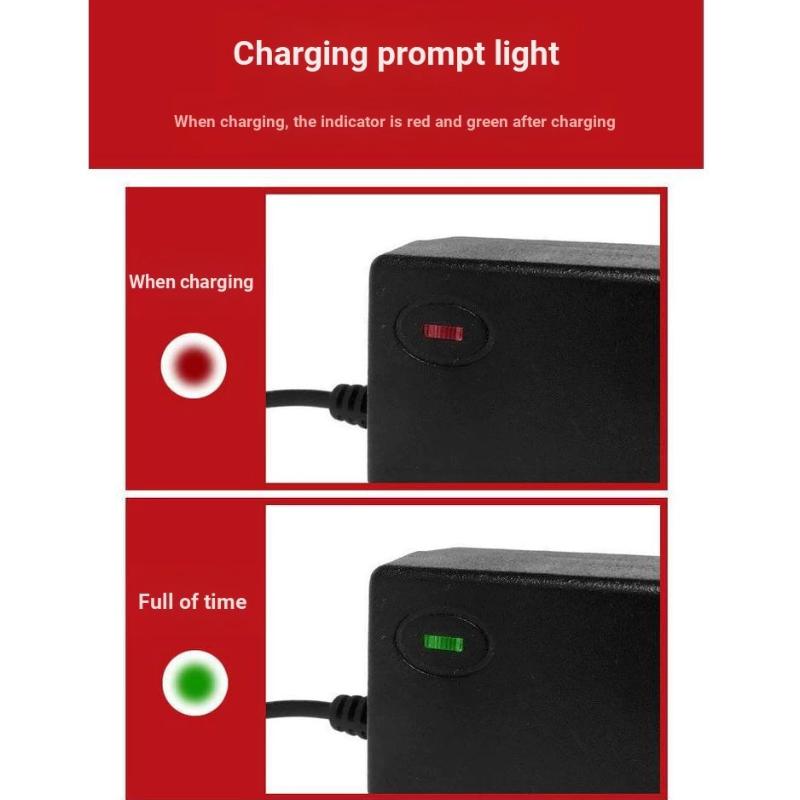 Universal 21V 1A 2A Lithium Battery Charger Durable Heat Resistant for E-bikes Electric Scooters Power Tools Use