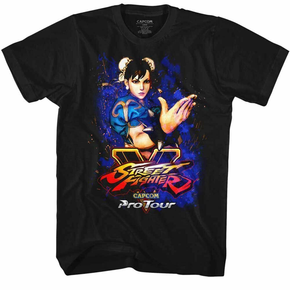 Street Fighter Pro Tour Cnl Black Adult T-Shirt Unisex T-Shirt