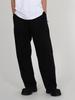 Beoteunseoul Elastic String Balloon Washed Cotton Pants (Black)